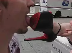 ブロンドは縛られている、ディック。 女性 ...